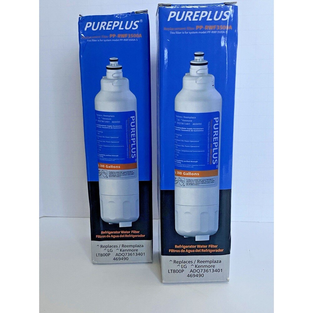 2 NEW Water filters for Refrigerator PurePlus for LG Kenmore LT800P